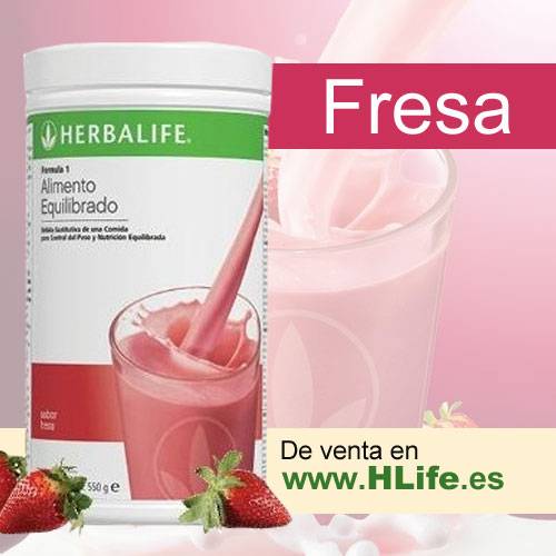 BATIDO Fórmula 1 Delicia de FRESA (550 gr.)