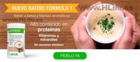 Receta  Pollo con F1 Crema de Setas y Hierbas Herbalife