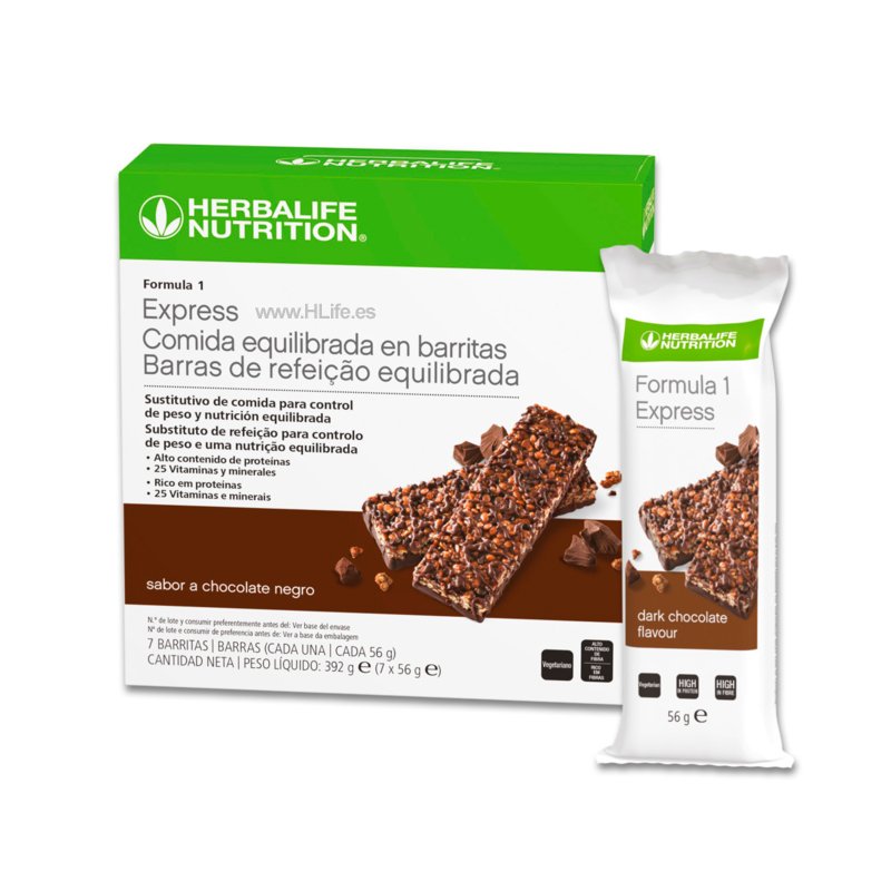BARRITAS Fórmula 1 Express Chocolate negro paquete de 7 unidades