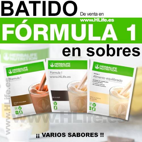 BATIDO Fórmula 1 en SOBRES