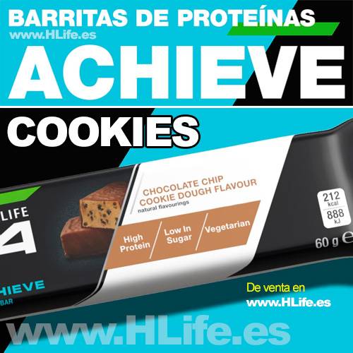 Barritas de Proteínas Achieve H24 Cookies