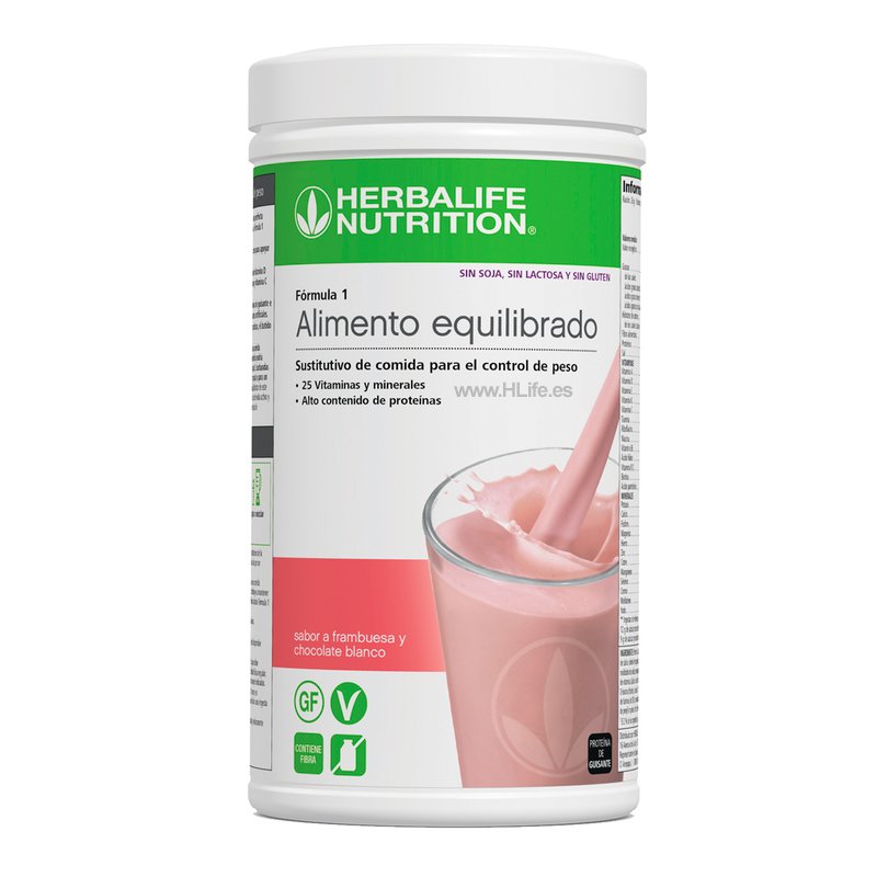 Batido Herbalife Frambuesa y Chocolate Blanco