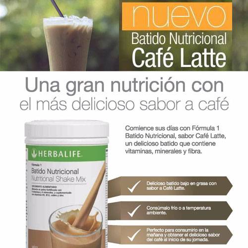 BATIDO Fórmula 1 CAFÉ LATTE (550 gr.)