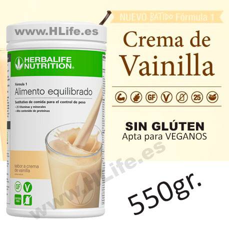 BATIDO Fórmula 1 Crema de VAINILLA (550 gr.)