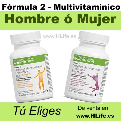 Fórmula 2 Complemento MULTIVITAMÍNICO para Hombre ó Mujer