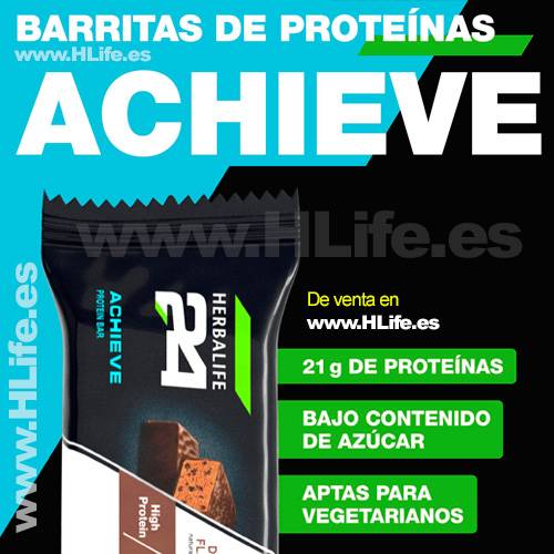 Barritas de Proteínas Achieve H24 Chocolate negro