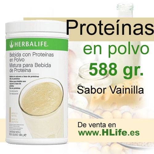 PROTEÍNAS en Polvo Vainilla (588 gr.)