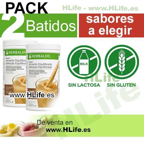 Pack 2 Batidos Herbalife (550gr.unidad)