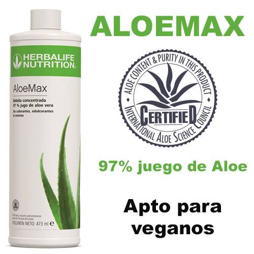 Concentrado Herbal AloeMax (97% jugo aloe) apto para Veganos Y vegetarianos