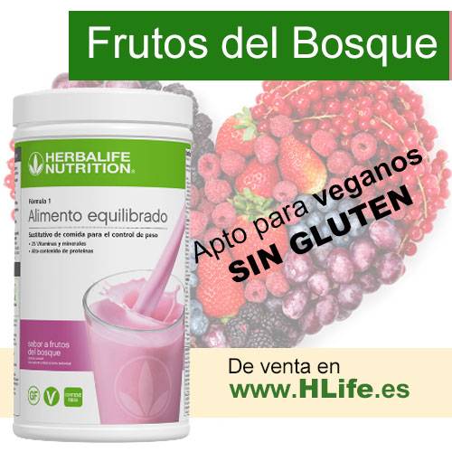 BATIDO Fórmula 1 FRUTOS DEL BOSQUE (550 gr.) sin gluten